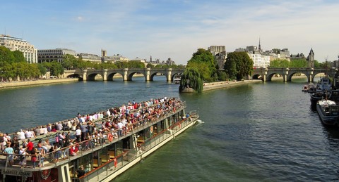 Bateau-mouche on the Seine at Paris